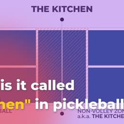 Why is it called kitchen in pickleball? The detailed explanation
