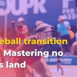 Pickleball transition zone: mastering no man's land