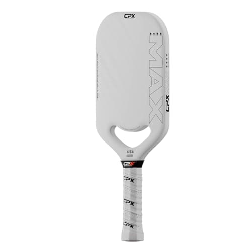 CPX MAX Series Raw Carbon Fiber T700 Pickleball Elongated Paddle Racket - Professional Grade, 14mm Core Thickness, Comfortable Tennis Style Grip - Durable Pickleball Paddle Designed in Chicago, USA