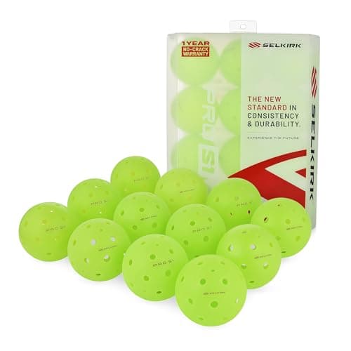 Selkirk Pro S1 Ball | Crack-Resistant | 38 Hole Outdoor Pickleball Balls | USAPA Approved Pickle Ball for Tournament Play | Advanced Aerodynamics |