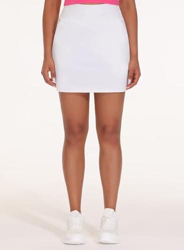 THE GYM PEOPLE Women's Golf Skort Tennis High Waist Lightweight Athletic Casual Skirts Built-in Shorts with 4 Pockets