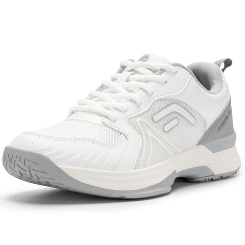FitVille Wide Pickleball Shoes for Women Cloud-Like Lightweight Womens Tennis Shoes with Arch Support, Wide Toe Box Breathable Court Shoes for Racketball, Badminton