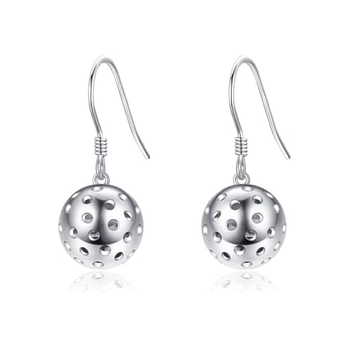 Sterling Silver Hypoallergenic Pickleball, Clarinet, Hockey, Basketball, Baseball, Roller Skating Earring - Music and Sport Jewelry Gifts for Women, Mother, Sport Lover