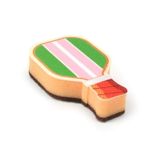 Genuine Fred in The Kitchen Pickleball Inspired Sponges, Set of 2, Durable Layered Sponges, Fun and Quirky Kitchen Accessory, Pickleball Court Gift-Ready Packaging