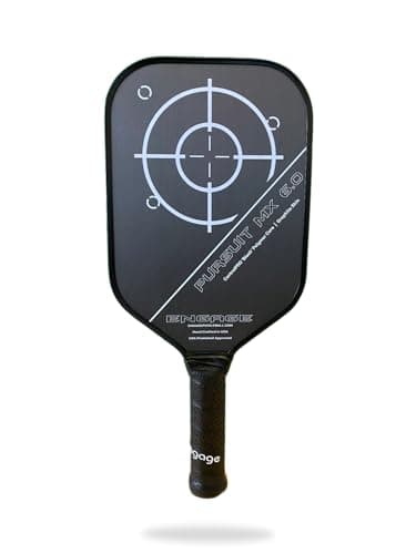 Engage Pickleball Pursuit MX 6.0 Graphite Skin Black Made in America Pickleball Paddle