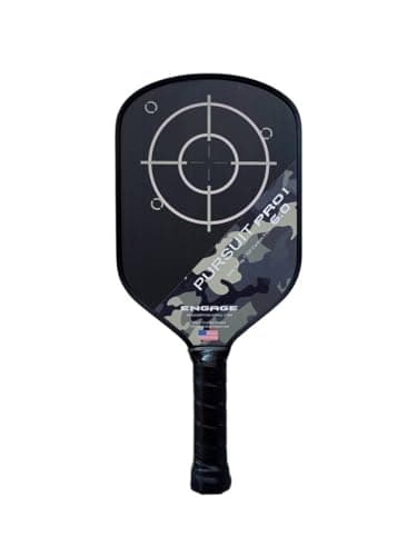 Engage Pursuit Pro1 6.0 Pickleball Paddle - Raw T700 Toray Carbon Fiber for Extreme Spin - MachPro Core for Maximum Power & Control