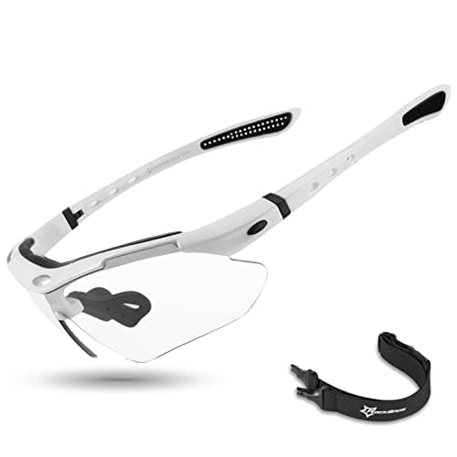 ROCKBROS Pickleball Glasses for Men & Women – ANSI Z87.1 Certified Safety Glasses, UV400 Protection & Interchangeable Strap