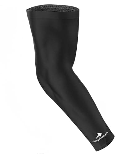 CompressionZ Sports Compression Arm Sleeves Men & Women | Basketball Baseball Football Golf UV Protection & Elbow Pain Relief