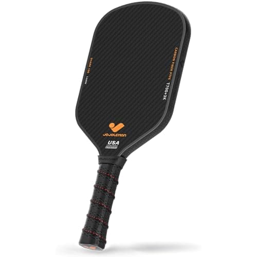 Pickleball Paddles, Carbon Fiber Pickleball Paddle with a 16mm Shark Power Polymer Core, The Pickleball Rackets Designed for Ultimate Spin & Consistency