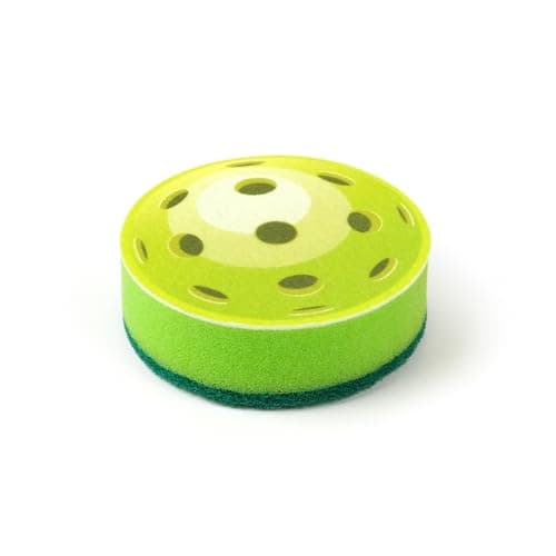 Genuine Fred in The Kitchen Pickleball Inspired Sponges, Set of 2, Durable Layered Sponges, Fun and Quirky Kitchen Accessory, Pickleball Court Gift-Ready Packaging