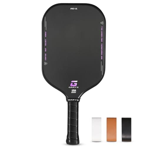 GARYE Pickleball Paddles, 16MM T700 Thermoformed Raw Carbon Fiber Pickleball Paddle, Great Grit & Spin, USAPA Approved PRO-XL Pickle Ball Rackets Set with Power, Control and Balance, 1 Cover
