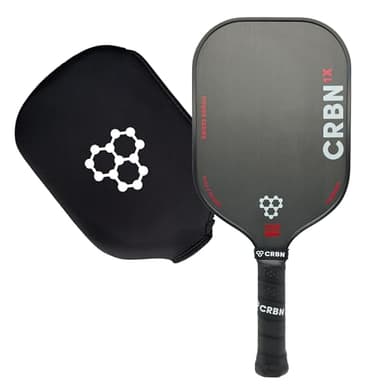 CRBN X Series Power Pickleball Paddle - Carbon Fiber Pickleball Paddle with Foam Injected Edges for Expanded Sweet Spot