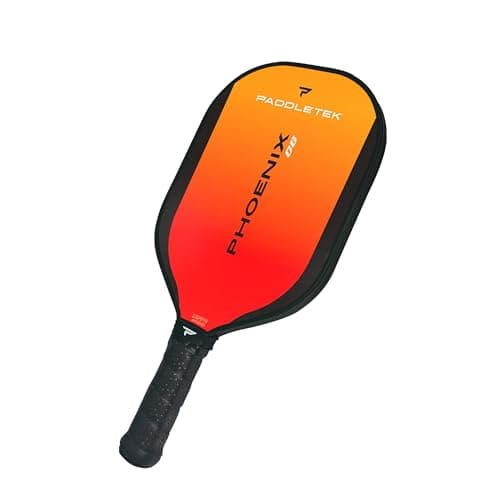 Paddletek Phoenix G6 Pickleball Paddle | Professional Pickleball Paddles with Honeycomb Core, Polycarbonate Surface, Graphite PolyCore & High Tack Performance Grip | USAPA Approved