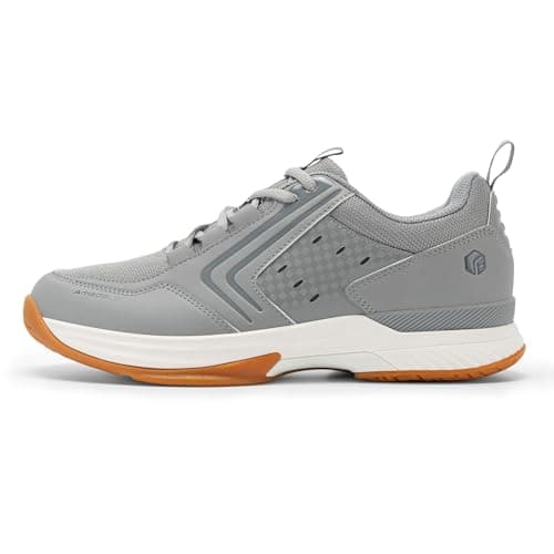 FitVille Tennis Shoes for Men Pickleball Shoes Sneakers | Court Racquetball Athletic Shoes for Racquet Sport | Wide Toe Box & Arch Support