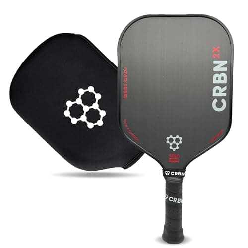 CRBN X Series Power Pickleball Paddle - Carbon Fiber Pickleball Paddle with Foam Injected Edges for Expanded Sweet Spot