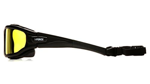 PYRAMEX I-Force Sporty Dual Pane Anti-Fog Goggle, Black Frame/Clear Anti-Fog Lens