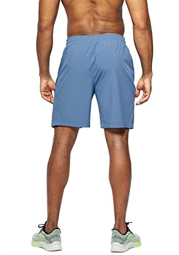 Pudolla Men's Workout Running Shorts 7"/5"/9" Lightweight Gym Athletic Shorts for Men with Zipper Pockets