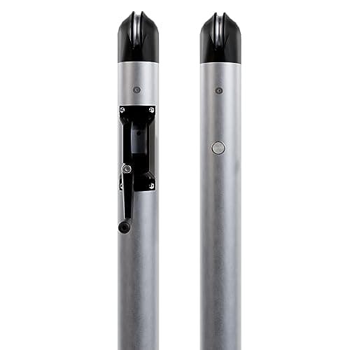 Dominator In Ground Pickleball System - Includes Two Heavy Duty Pickleball Posts with Net and Sleeves - Aluminum, Rust Free, and Follows USAPA Standards