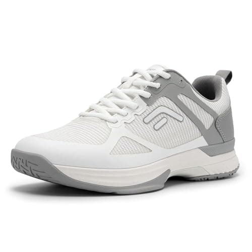 FitVille Extra Wide Pickleball Shoes for Men, All Court Tennis Sneakers Shoes with Arch Support