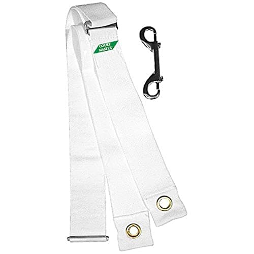 Permanent Pickleball Court Package (Includes Regulation Size Net, Inground Post, Post Sleeves, Center Strap and Pipe Anchor) - Everything Needed for a Regulation Size Court