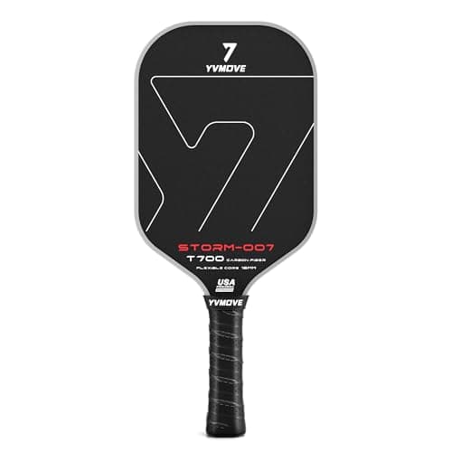 Pickleball Paddle with T700 Raw Carbon Fiber Surface & 16mm STR-Core Power Polymer Core, Premium Pickle Ball Racket Designed for Ultimate Spin & Consistency, USAPA Approved