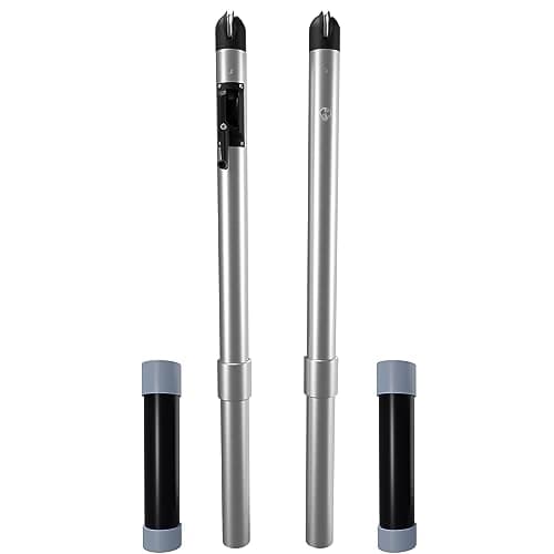 Dominator In Ground Pickleball System - Includes Two Heavy Duty Pickleball Posts with Net and Sleeves - Aluminum, Rust Free, and Follows USAPA Standards