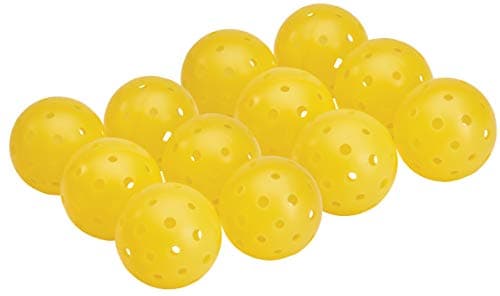TOURNA Strike Outdoor Pickleballs (12 Pack) - USAPA Approved, Optic Yellow (PIKL-12-OY-O)