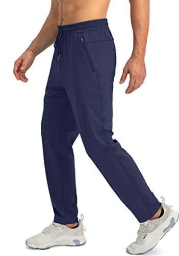 G Gradual Men's Sweatpants with Zipper Pockets Tapered Joggers for Men Athletic Pants for Workout, Jogging, Running