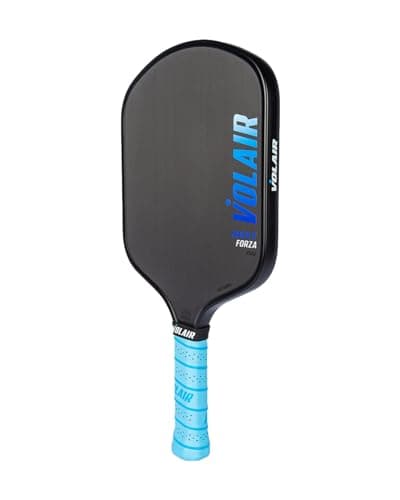 Mach 2 Forza Paddle - Toray T700 Carbon Fiber Surface - Thermoformed - Foam Injected - Spin, Power, & Control - w/Headcover, Eraser, Extra Black Grip, Extra Paddle Neck Band, & Sticker