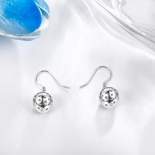 Sterling Silver Hypoallergenic Pickleball, Clarinet, Hockey, Basketball, Baseball, Roller Skating Earring - Music and Sport Jewelry Gifts for Women, Mother, Sport Lover