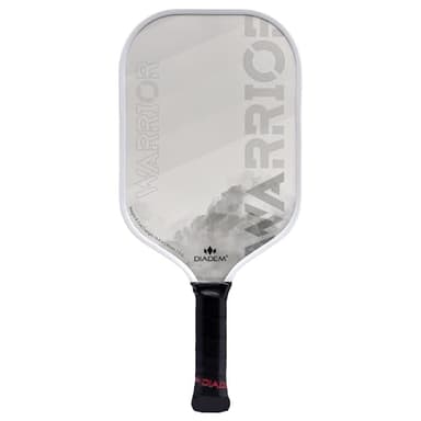 Diadem Warrior Pickleball Paddle | Carbon Fiber Face, 3X L-Core Hybrid Nomex Polymer Honeycomb Core, Grit Paint Surface for Spin, Control and Power | Indoor/Outdoor | USAPA Approved