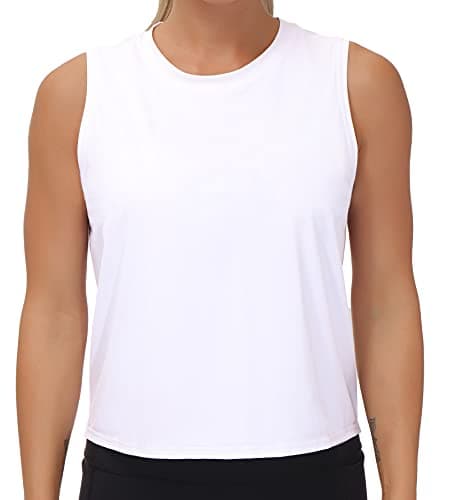 THE GYM PEOPLE Women's Workout Tops in Ice Silk Quick Dry Sleeveless