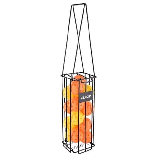 Portable Pickleball & Tennis Ball Collector - Pickleball Retriever Basket Carrier Gatherer Picker Hopper Container for Picking and Storage Training Tool for Ball
