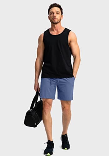Men's Running Shorts with Zipper Pockets 7"/ 5" / 9" Lightweight Quick Dry Basketball Gym Workout Athletic Shorts for Men