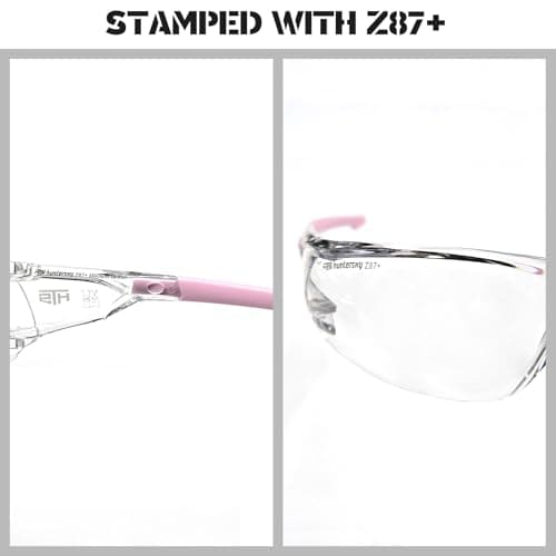 ANSI Z87.1 Anti-Fog Wrap-Around Clear Safety Glasses, Pickleball lab chemistry goggles with Scratch Resistant