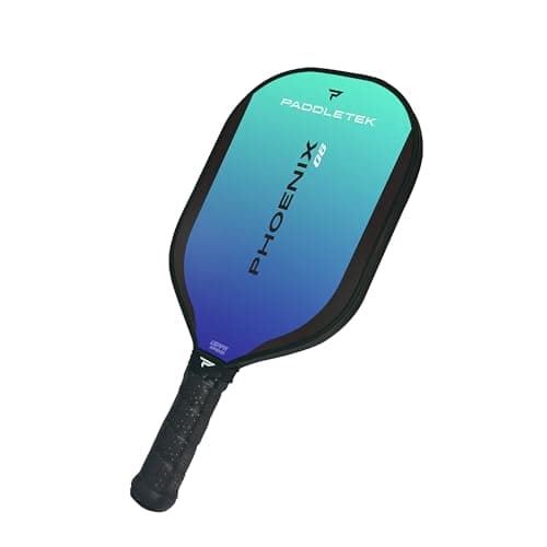 Paddletek Phoenix G6 Pickleball Paddle | Professional Pickleball Paddles with Honeycomb Core, Polycarbonate Surface, Graphite PolyCore & High Tack Performance Grip | USAPA Approved