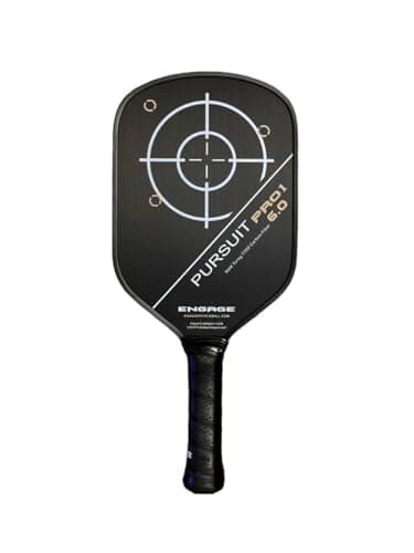 Engage Pursuit Pro1 6.0 Pickleball Paddle - Raw T700 Toray Carbon Fiber for Extreme Spin - MachPro Core for Maximum Power & Control