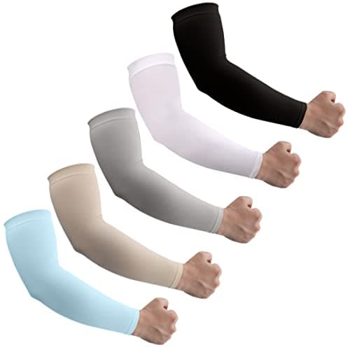 UV Sun Protection Arm Sleeves for Men & Women - Tattoo Cover Up - UPF 50 Cooling Sleeve for Golf, Cycling