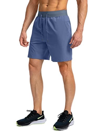 Men's Running Shorts with Zipper Pockets 7"/ 5" / 9" Lightweight Quick Dry Basketball Gym Workout Athletic Shorts for Men