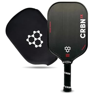 CRBN X Series Power Pickleball Paddle - Carbon Fiber Pickleball Paddle with Foam Injected Edges for Expanded Sweet Spot