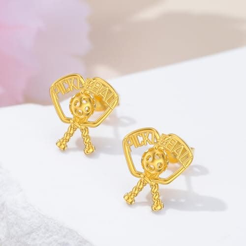 MONGAS Lotus/Cherry/Turtle/Seahorse/Ladybug/Daisy/Spike/Horse/Dachshund/Pickleball/Dragon/Earrings Sterling Silver Screw Back Stud Earrings Jewelry for Women