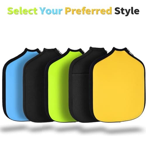 Pickleball Paddle Cover, Universal Case Size - 8.6 x 12.2 inches Racket Sleeve, Compatible with Most USAPA Standard and Elongated Pickball Paddles