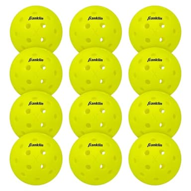 Franklin Sports X-40 Outdoor Pickleballs - Official Ball of USA Pickleball, APP Tour + Pickleball US Open - 3 Packs, 12 Packs, 36 Pickleball Buckets, 50, 100 + 400 Bulk Packs of Regulation Pickleballs