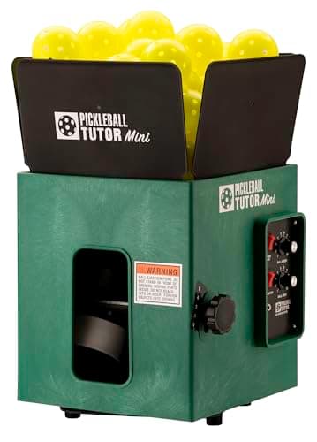 Pickleball Tutor Mini with Oscillator. Made in USA by #1 Pickleball Machine Company.