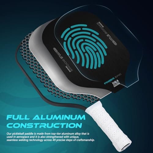 GBS Pickleball Paddles, All Aviation Aluminum Technology with Graphite Pickleball Paddle Surface and Cushion Comfort Grip, Ideal for Novice and Pro Players - USA Pickleball Approved