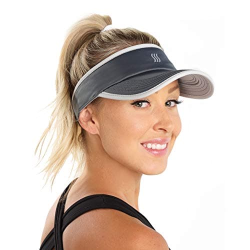 SAAKA Sport Visor for Women. Soft, Stretchy, Lightweight & Adjustable. Running, Tennis, Golf & Sports.