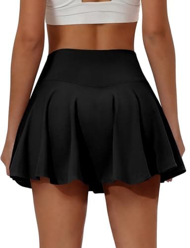 Buauty Women's Tennis Skirt Pleated Golf Skirts with Pockets Shorts Athletic Skort for Pickleball Sports Outfits
