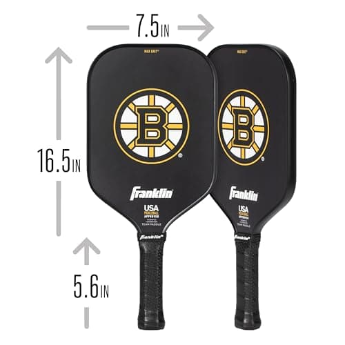 Franklin Sports NHL Team Pickleball Paddles - Official NHL Hockey Team Logo Pickleball Paddles - Signature Series 13MM Pickleball Paddle with MaxGrit - USA Pickleball (USAPA) Approved