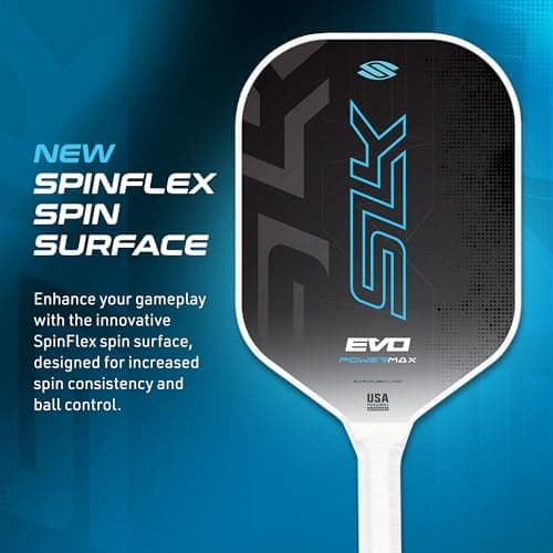Selkirk Sport SLK Evo Pickleball Paddle | Designed in The USA | Power, Control or Hybrid | Fiberglass & Carbon Fiber with SpinFlex Surface