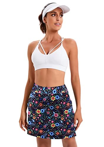 Oyamiki Women's Active Athletic Skort Lightweight Tennis Skirt Perfect for Running Training Sports Golf